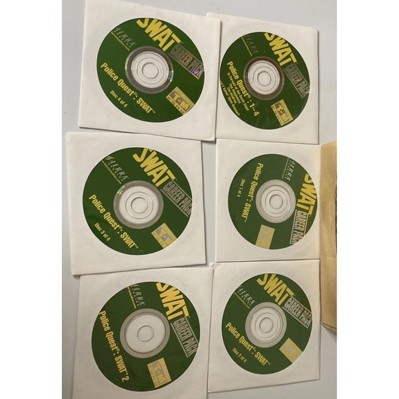 Sierra Collectors Series Police Quest and SWAT2 Computer Game Set Manuals 6 Disc - Picture 9 of 12
